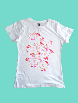 illustration portfolio Gallinas Tee